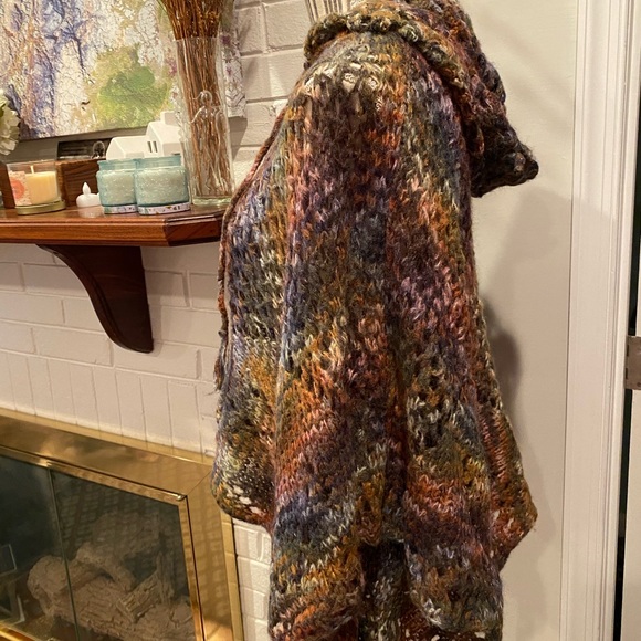 Express Bohemian Sweater Poncho - Picture 12 of 12